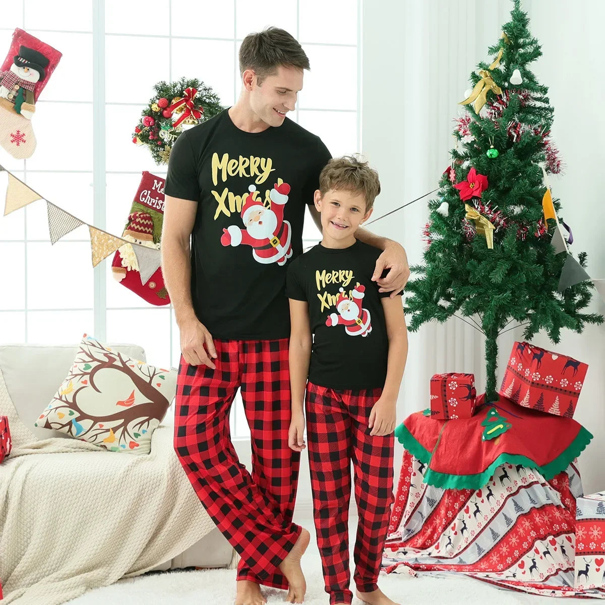 Merry Family Christmas Pajamas Set
