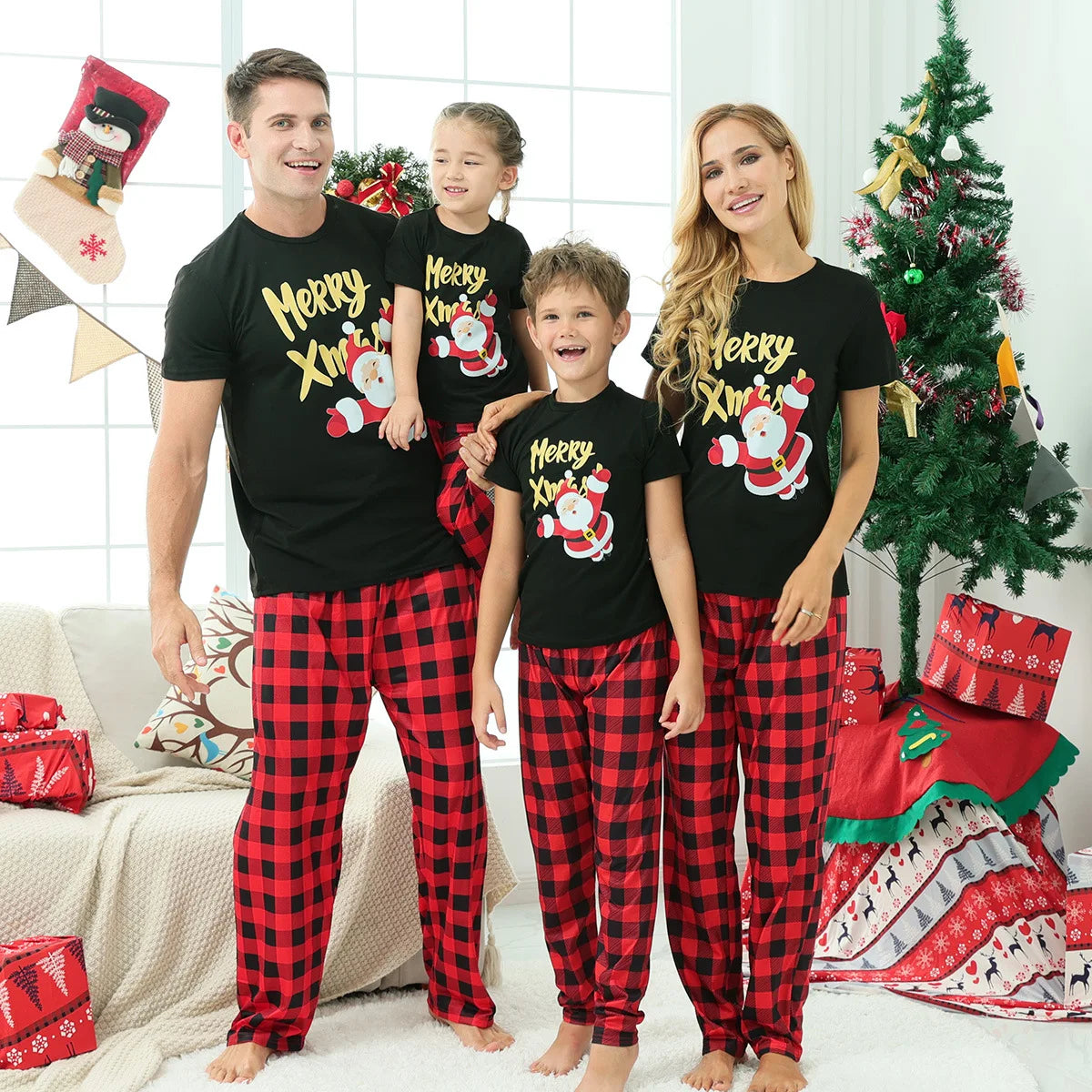 Merry Family Christmas Pajamas Set