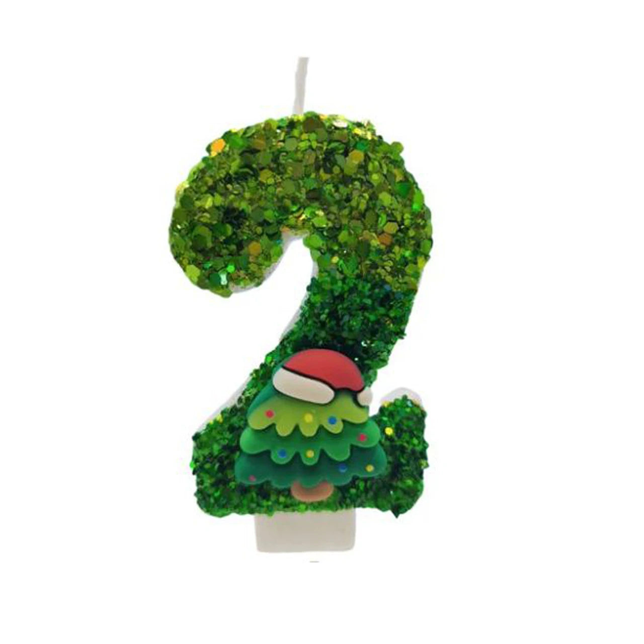 Festive Birthday Cake Number Candles
