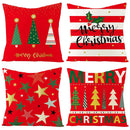 Festive Linen Cushion Covers Set