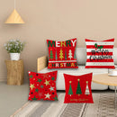 Festive Linen Cushion Covers Set