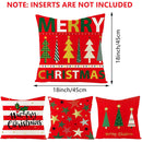 Festive Linen Cushion Covers Set