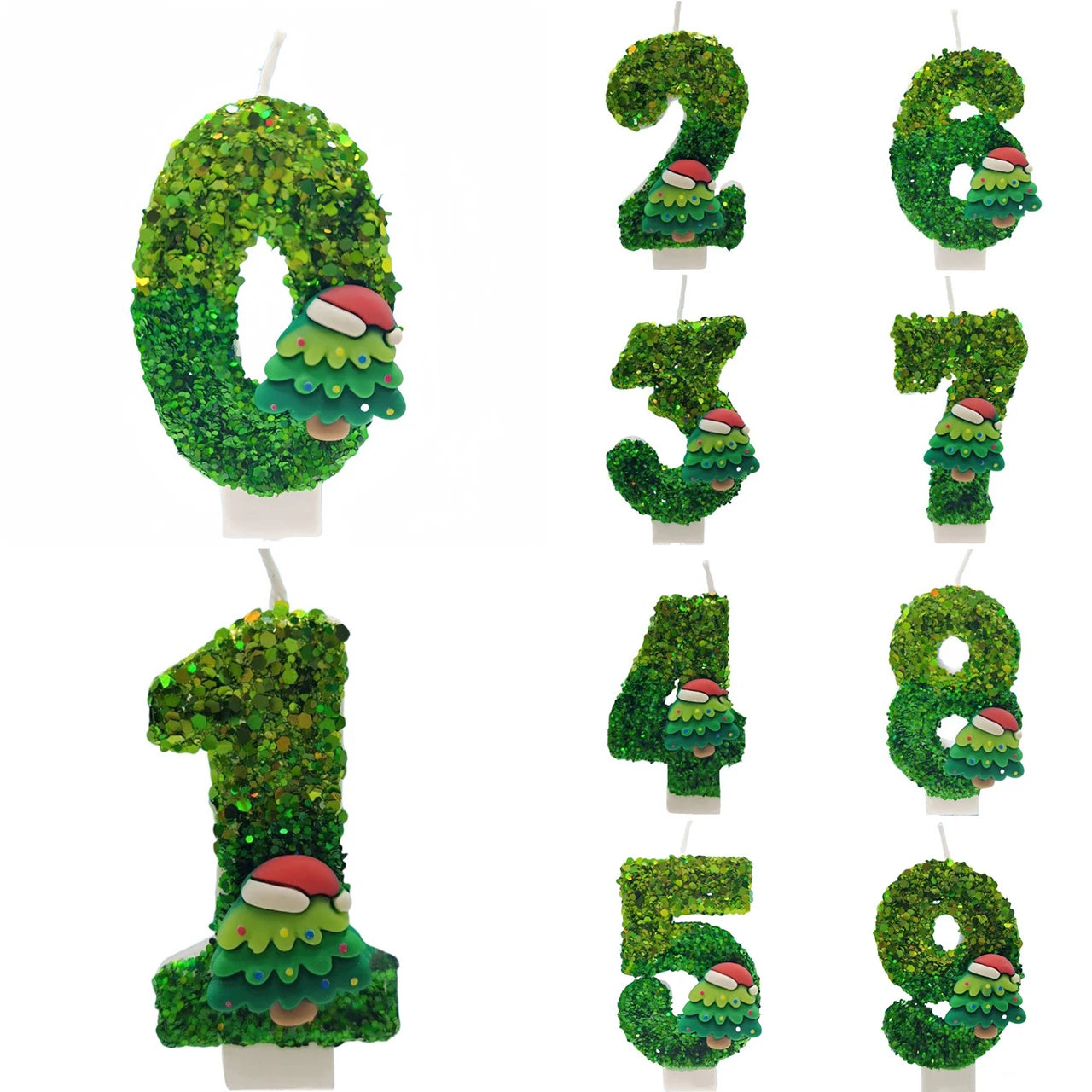 Festive Birthday Cake Number Candles