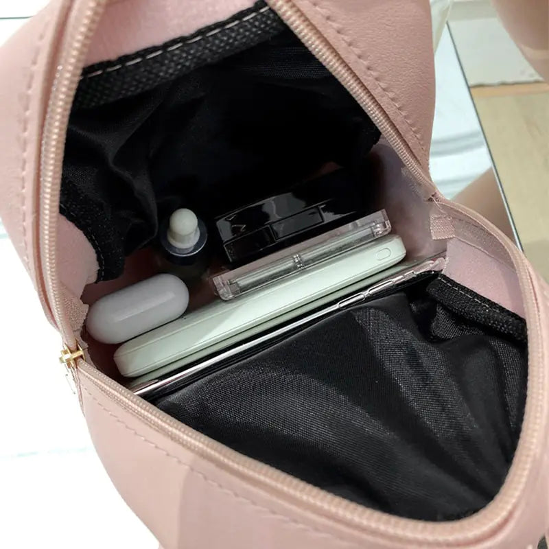 Mini Leather Multifunction Crossbody Bag