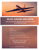 Spend $250 or more in Sports and Outdoor or Back Pack categories and get a Roundtrip Vacation for 2. This offer is not sold out