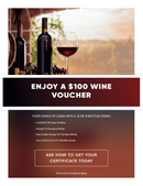 Enjoy a $100 wine voucher with $50 purchase from our New Years collection! This offer is not sold out
